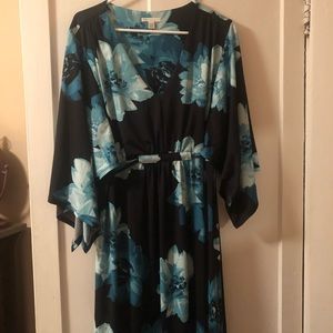 Cato floral floor length dress